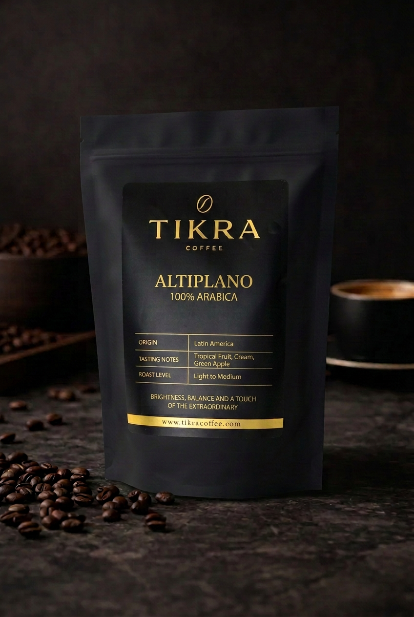 Tikra Coffee Altiplano — El Salvador, Brazil & Colombia blend 100% Arabica Coffee