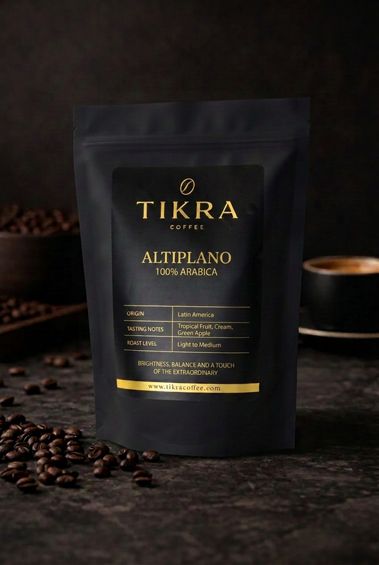 Tikra Coffee Altiplano — El Salvador, Brazil & Colombia blend 100% Arabica Coffee